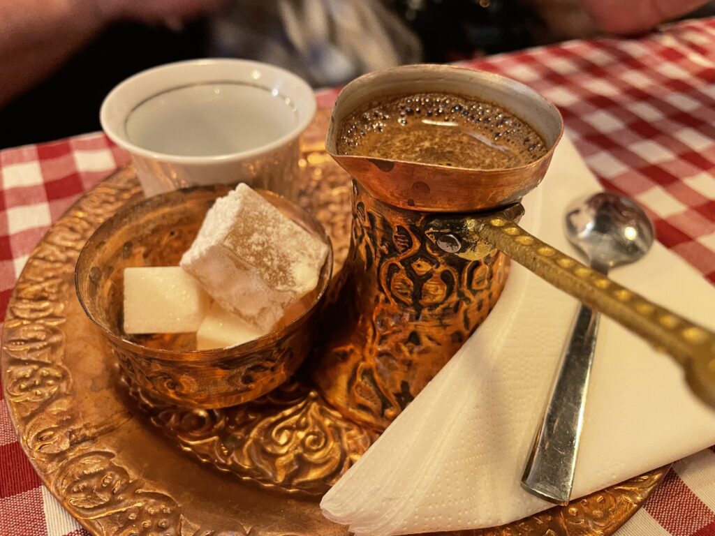 Bosnian coffee Baščaršija Ljubljana Turkish coffee