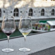 wine bars Ljubljana Old Town evening