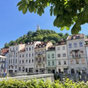 Ljubljana Old Town Slovenia historic center view