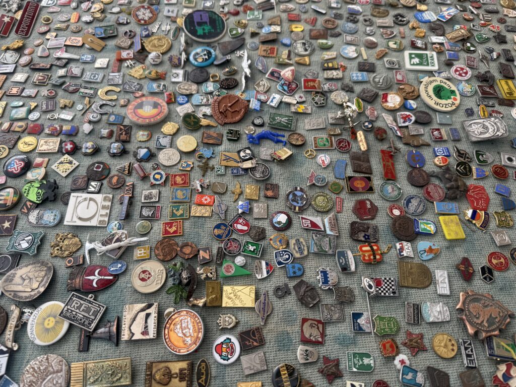 Yugoslav pins and badges from the Communist Ljubljana era